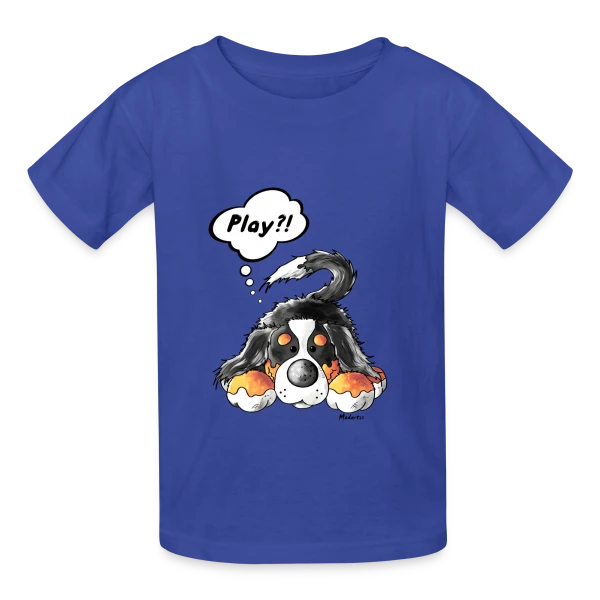 Chien de Montagne Bernois Joueur sur T-shirts Russell Enfant