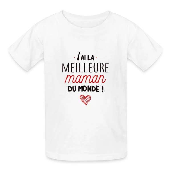 La Meilleure Maman du Monde sur T-shirts Russell Enfant