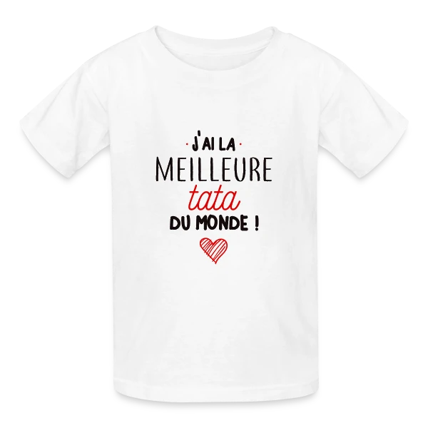 La Meilleure Tata du Monde sur T-shirts Russell Enfant