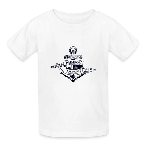 Paimpol PL 22 Bretagne | T-Shirt Marin Authentique sur T-shirts Russell Enfant