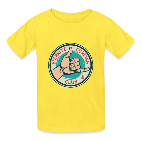 Biarritz Surfing Club | T-Shirt Onde & Style Basque sur T-shirts Russell Enfant