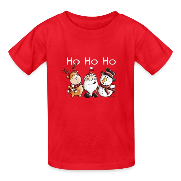 Ho Ho Ho Père Noël et ses Amis - Fête de Noël sur T-shirts Russell Enfant
