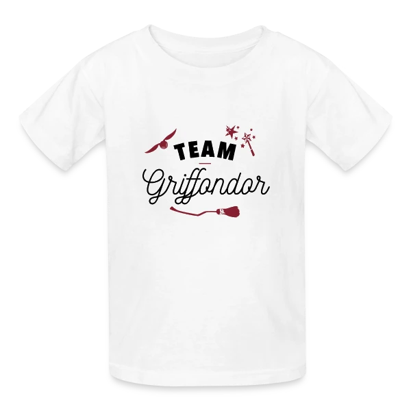 Team Gryffondor sur T-shirts Russell Enfant