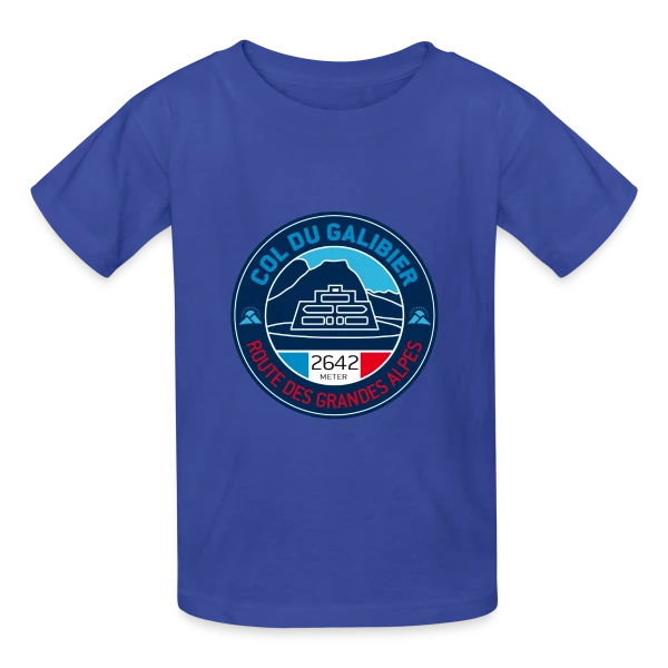 Col du Galibier - Le Sommet Mythique sur T-shirts Russell Enfant