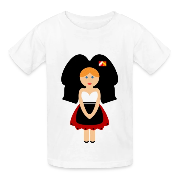 Petite Alsacienne Mignonne sur T-shirts Russell Enfant