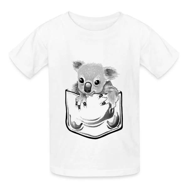 Koala Stylé à la Pochette sur T-shirts Russell Enfant