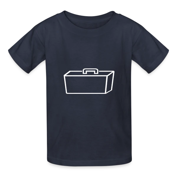 Valise Blanche Épurée sur T-shirts Russell Enfant