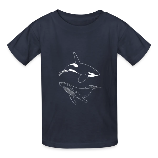 Vagues de l'Océan sur T-shirts Russell Enfant