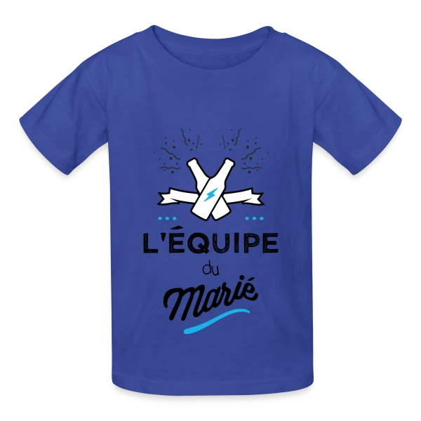 EVG L'Équipe du Marié sur T-shirts Russell Enfant