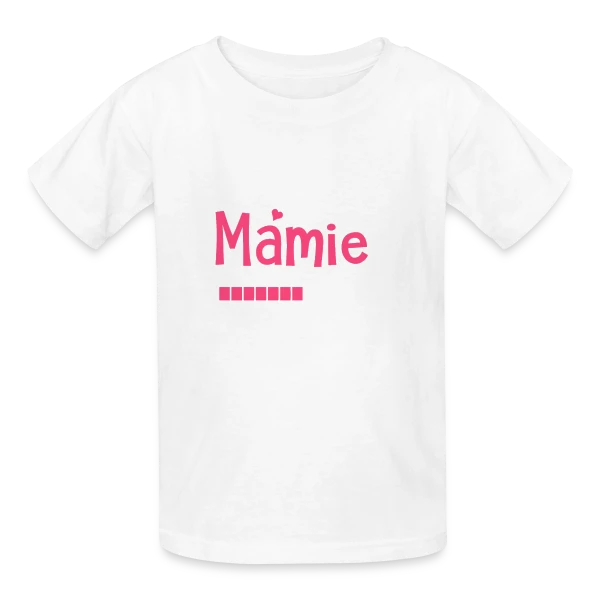 Bientôt Mamie : Future Grand-Mère en Attente sur T-shirts Russell Enfant