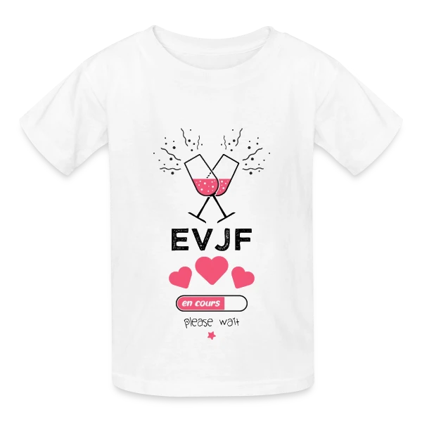 EVJF en cours, patientez ! sur T-shirts Russell Enfant