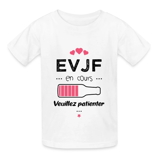 EVJF en Folie ! sur T-shirts Russell Enfant
