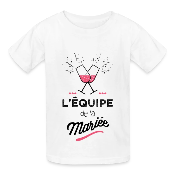 "Équipe de la Mariée" | EVJF sur T-shirts Russell Enfant