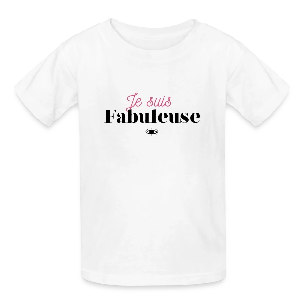 "Je suis fabuleuse" - Affirmez votre éclat sur T-shirts Russell Enfant