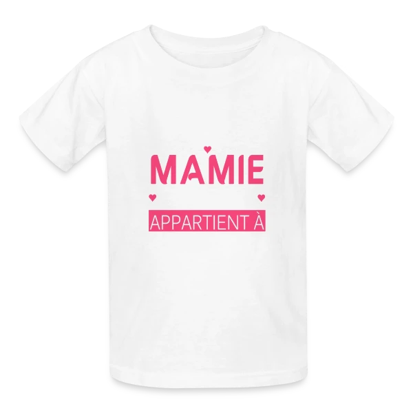 Cette Mamie Géniale Appartient à... - Cadeau Personnalisé sur T-shirts Russell Enfant