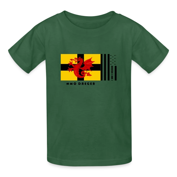Blason Pays du Trégor sur T-shirts Russell Enfant