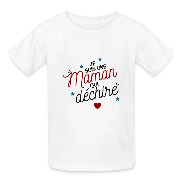 Maman qui déchire sur T-shirts Russell Enfant