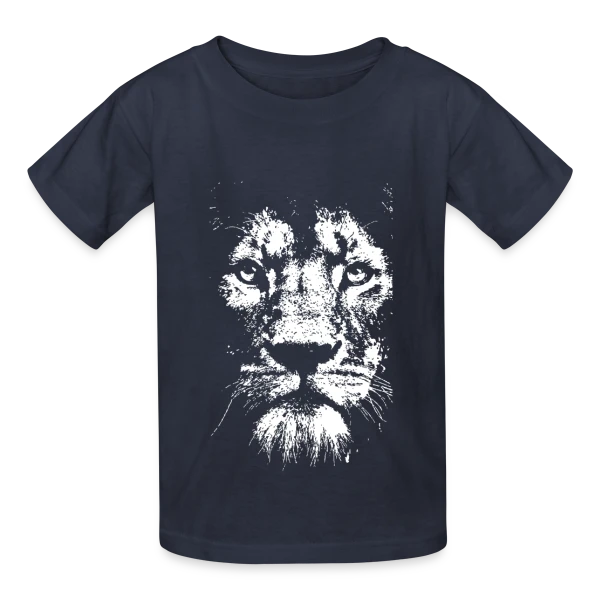 Lyon Écriture Élégante Blanche sur T-shirts Russell Enfant
