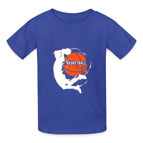 Essentiel Fan de Basketball sur T-shirts Russell Enfant
