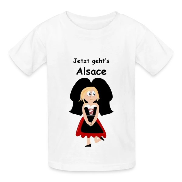 Alsacienne Traditionnelle Joyeuse sur T-shirts Russell Enfant
