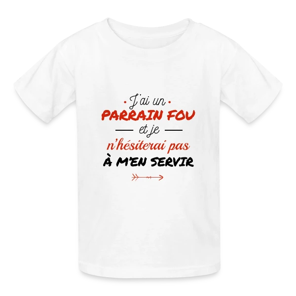 Mon Parrain Dément sur T-shirts Russell Enfant