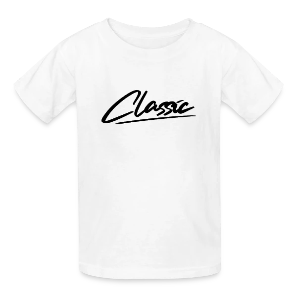 Typographie "Classic" Élégante sur T-shirts Russell Enfant