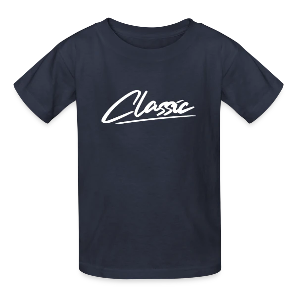 Inscription Classique Blanche sur T-shirts Russell Enfant