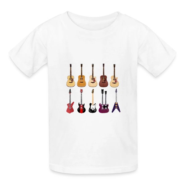 Je Suis Guitariste : Ma Passion, Ma Fierté sur T-shirts Russell Enfant