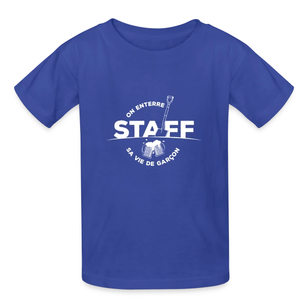 Équipe EVG Futur Marié sur T-shirts Russell Enfant