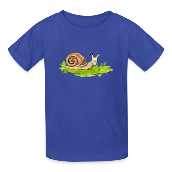 Escargot Rigolo Cils Fous sur T-shirts Russell Enfant