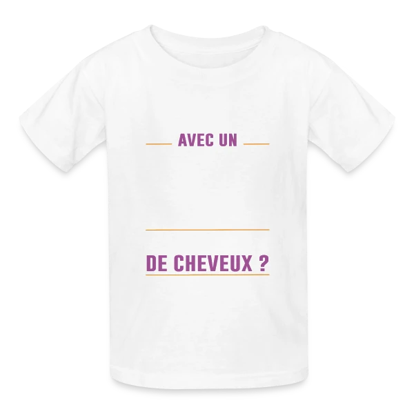 Avec un Corps Pareil, qui a Besoin de Cheveux ? - Humour Chauve sur T-shirts Russell Enfant