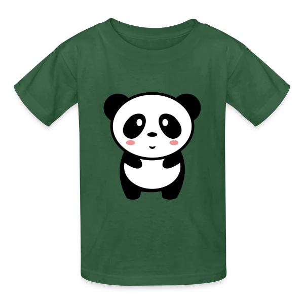 Panda Kawaii : Adorable et Tendance sur T-shirts Russell Enfant