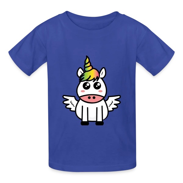 Licorne Kawaii : Féérique et Magique sur T-shirts Russell Enfant
