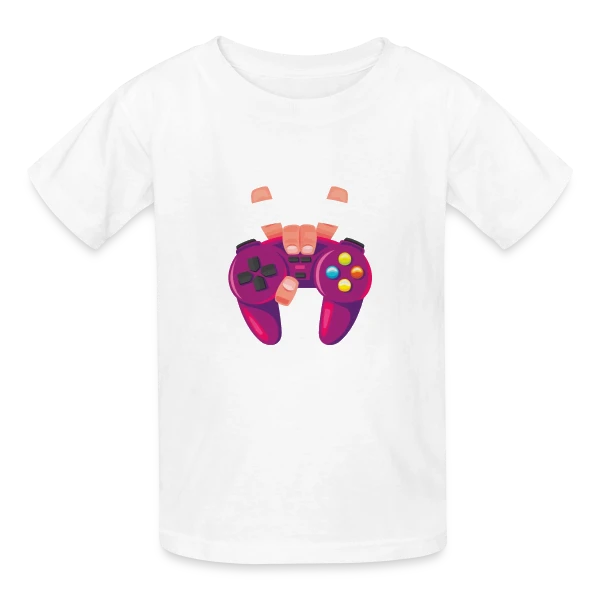 Gamer Girl : Les Filles Aussi Zappent ! sur T-shirts Russell Enfant