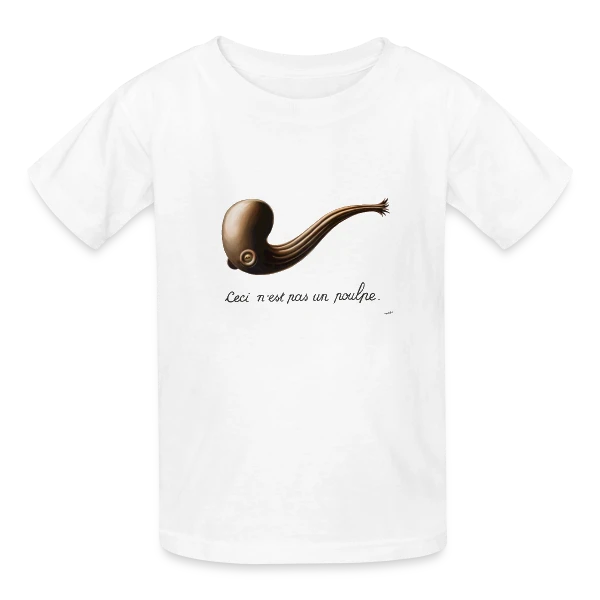 Ceci n'est pas un Poulpe sur T-shirts Russell Enfant