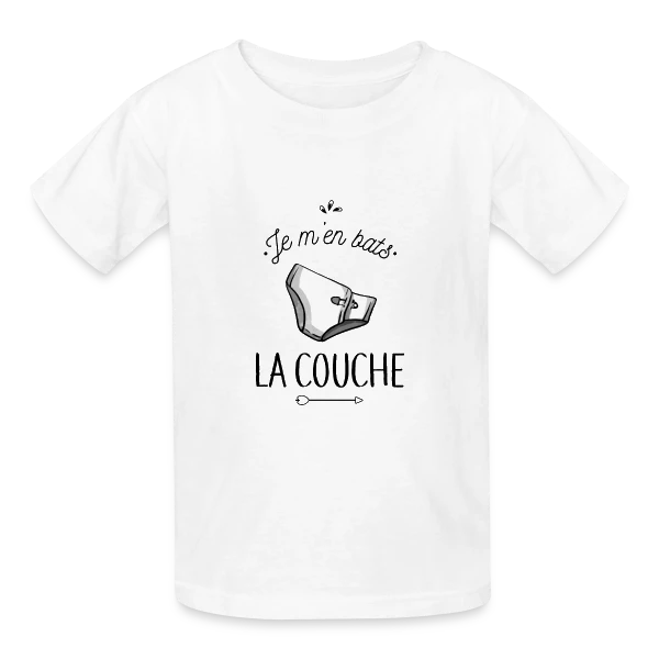 Je m'en Bats la Couche : Humour & Décontraction sur T-shirts Russell Enfant