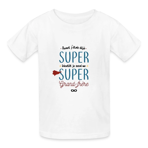 Futur Super Grand Frère sur T-shirts Russell Enfant