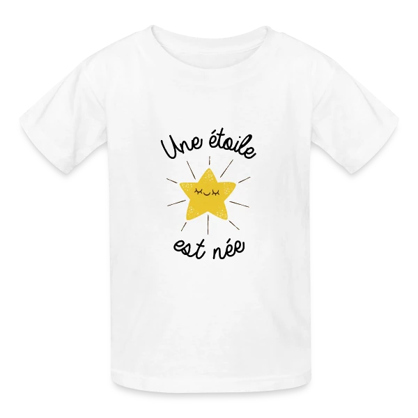 Une Étoile est Née sur T-shirts Russell Enfant