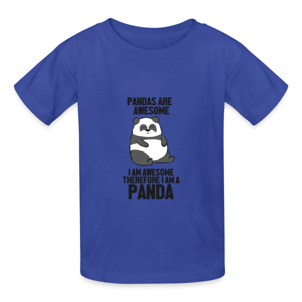 Panda Adorable Génial sur T-shirts Russell Enfant
