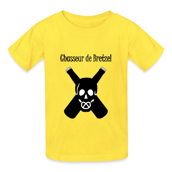 Chasseur de Bretzel Alsacien sur T-shirts Russell Enfant