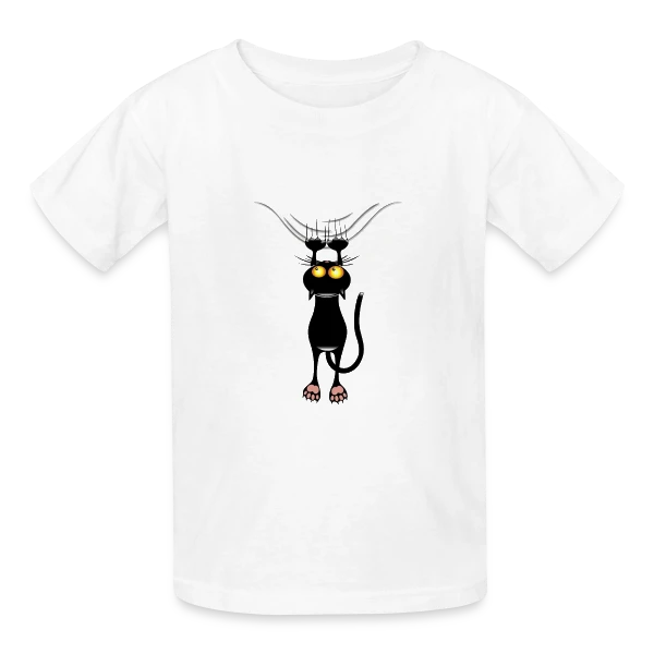 Chat Griffeur Amusant sur T-shirts Russell Enfant