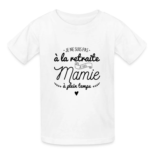 Mamie : À Plein Temps ! sur T-shirts Russell Enfant