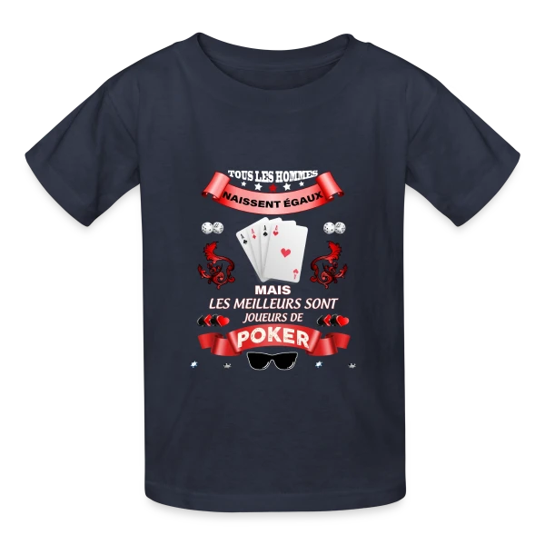 Le Meilleur Joueur de Poker sur T-shirts Russell Enfant