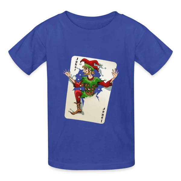 Joker Carte à Jouer sur T-shirts Russell Enfant