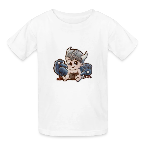 Mini Odin Viking sur T-shirts Russell Enfant