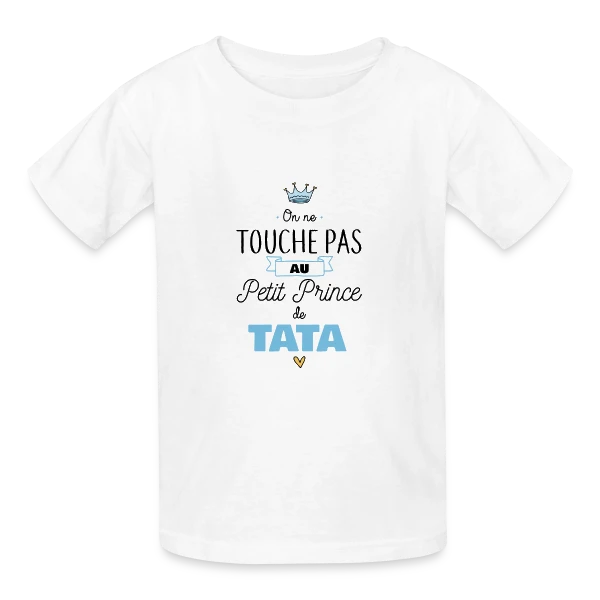 "Mon Petit Prince de Tata" : Amour Infini sur T-shirts Russell Enfant