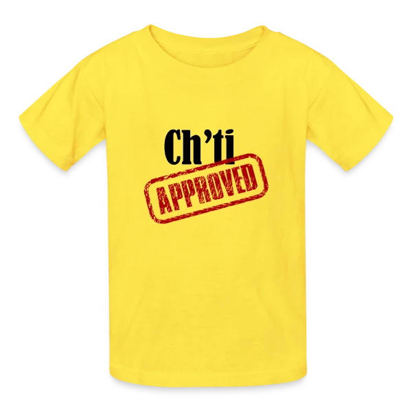 Ch'ti Approved sur T-shirts Russell Enfant