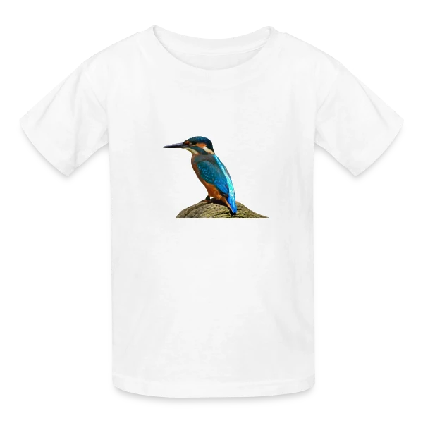 Martin-Pêcheur Majestueux sur T-shirts Russell Enfant