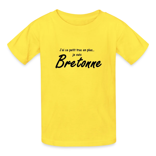 Je suis Bretonne sur T-shirts Russell Enfant