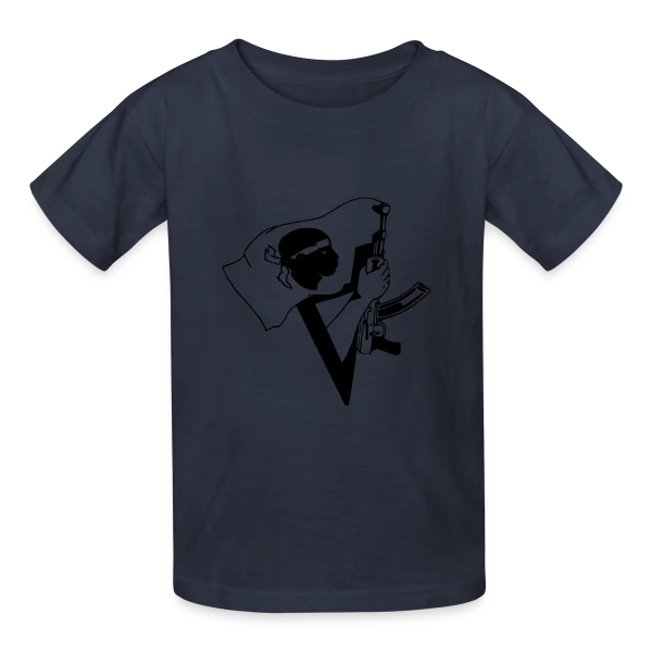 Corse Armée et Fière sur T-shirts Russell Enfant